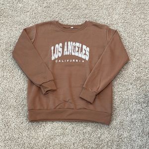 Brown LA, California Pullover
